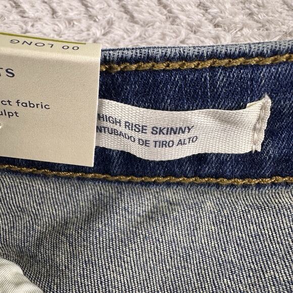 Universal Thread Women’s High Rise Skinny Stretch Blue Jeans 00 /24 NWT Lot of 3 - Picture 13 of 16